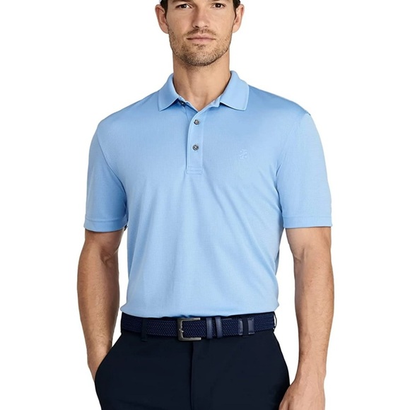 NWT IZOD Men's Performance Golf Grid Polo Riviera Blue Men’s Large - Picture 1 of 9